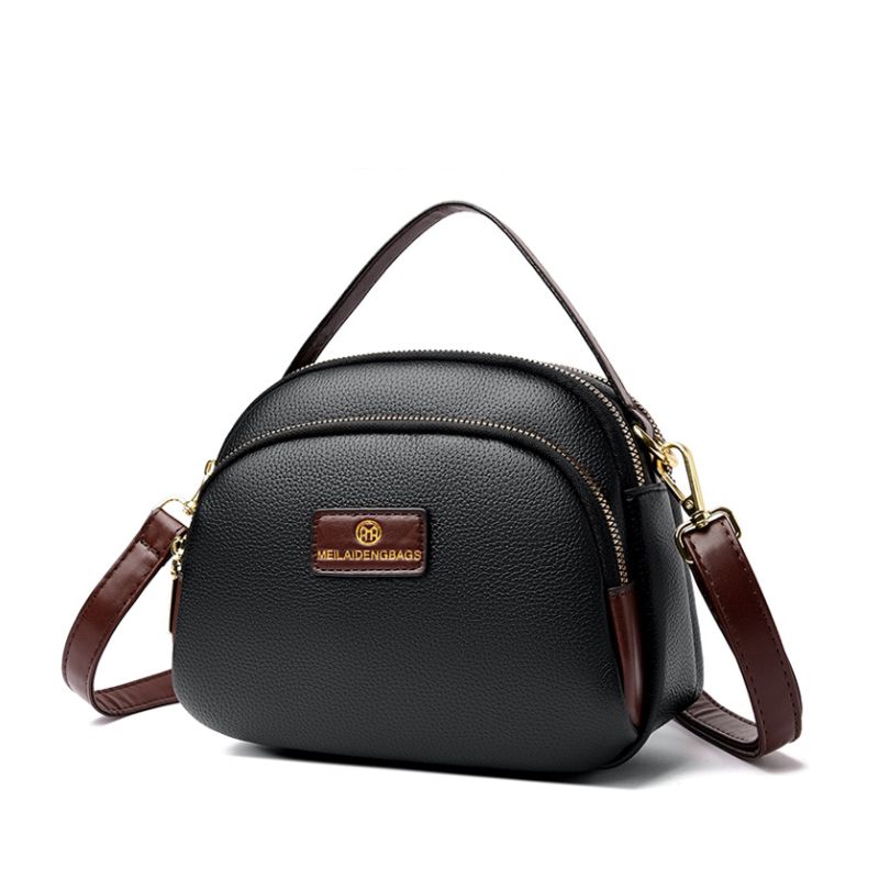 Elegant Multi Zip Premium Textured Handbag