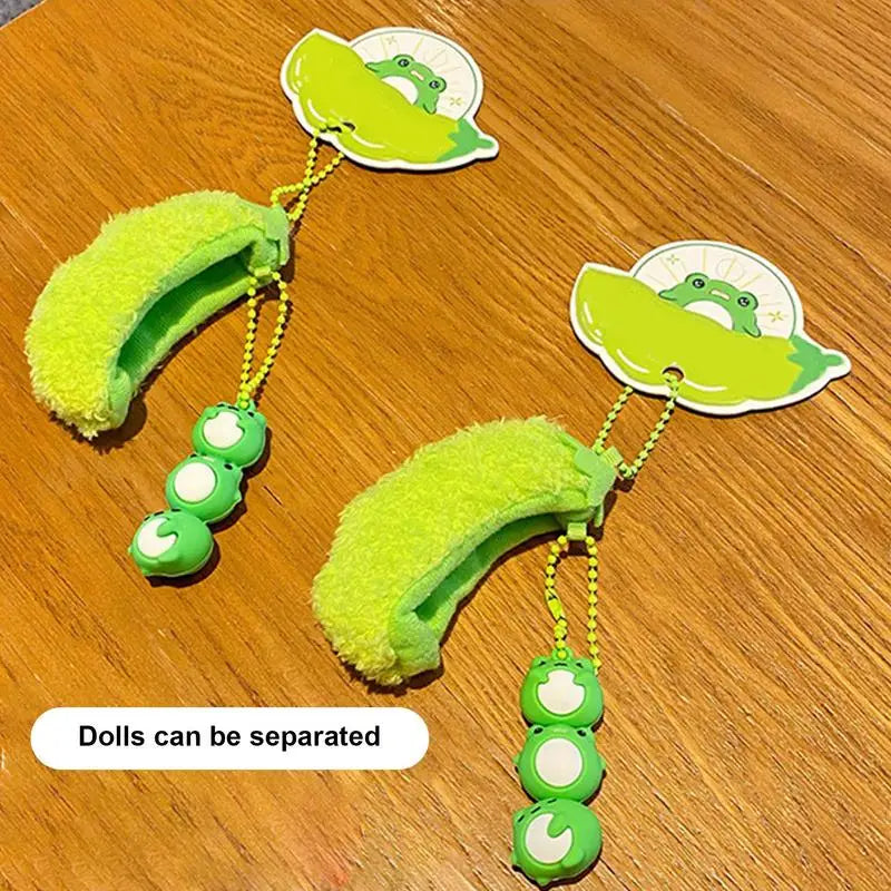 Plush Detachable Frog Keychain