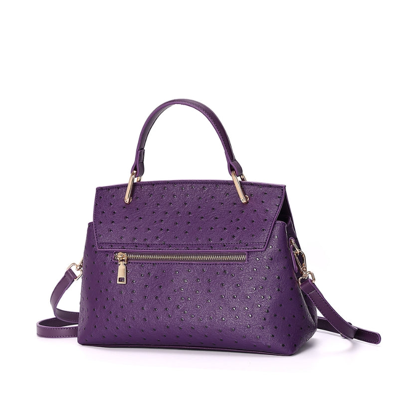 Textured Slouchy Shoulder Bag Adjustable Dual Strap Handbag