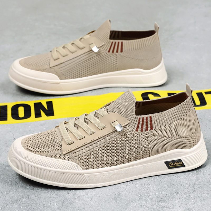 Men's Lightweight Elastic Knit Slip-On Sneakers