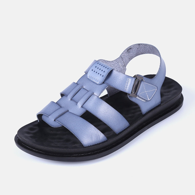 Men's Ergonomic T-Strap Hook and Loop Sandals