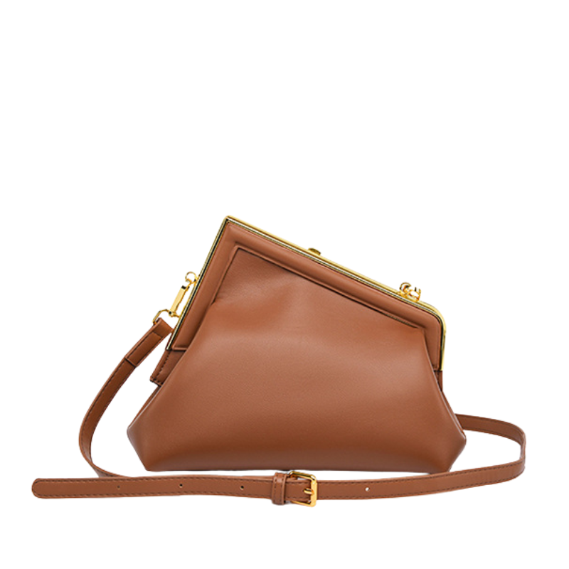Sleek Clasp Crossbody Bag