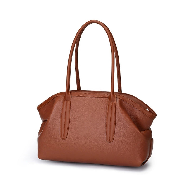 Suede Origami Tapered Shoulder Bag