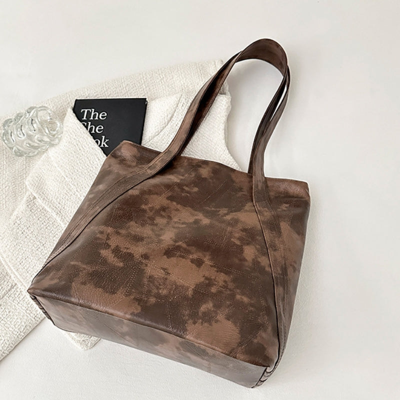 Women's Edgy Distressed Texture Shoulder Bag