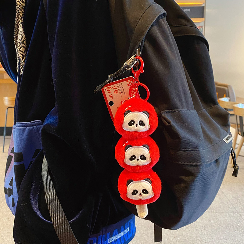 Cute Panda and Turtle Candied Haws Bag Charm