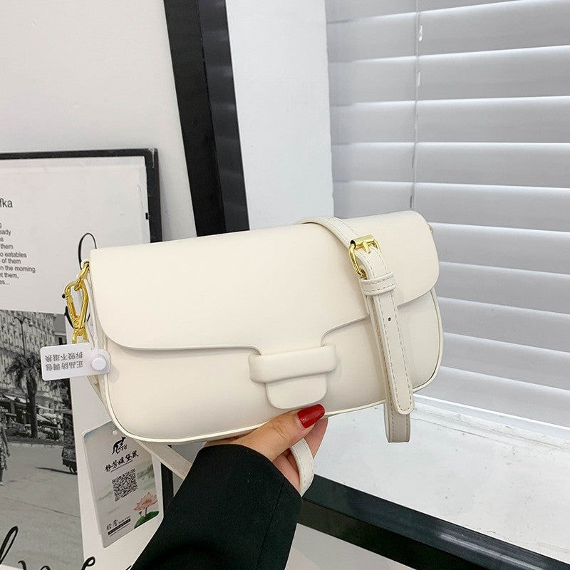 Niche Design Cream Shoulder Bag