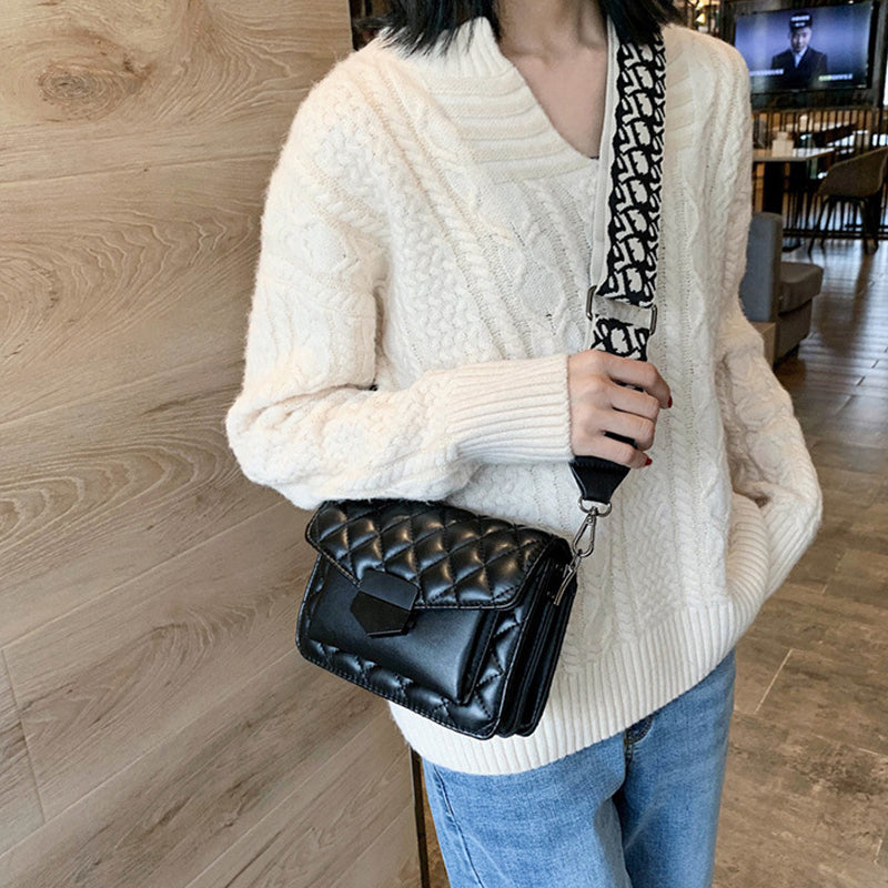 Simple Texture Crossbody Bag