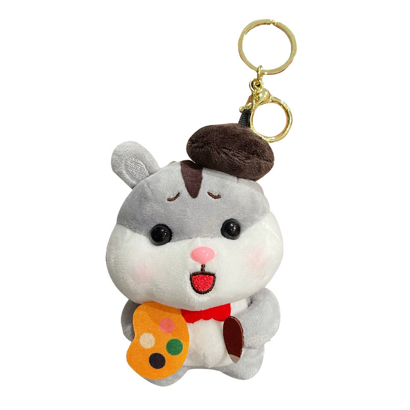 Doll-themed bag charm for women with feminine details
