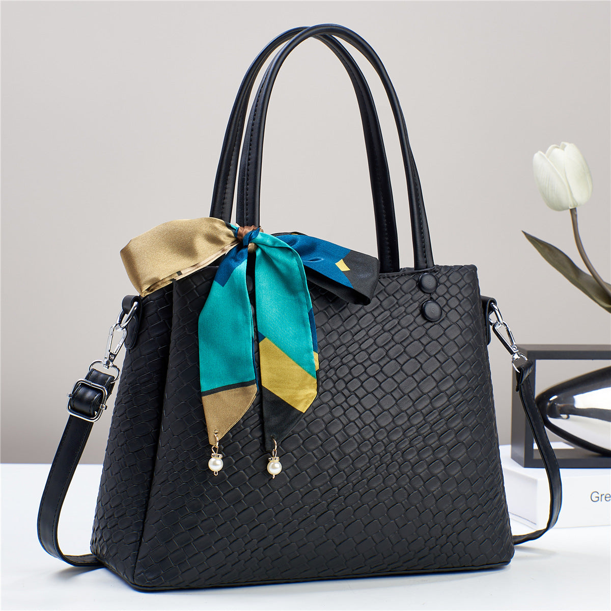 Glamour Textured Handbag