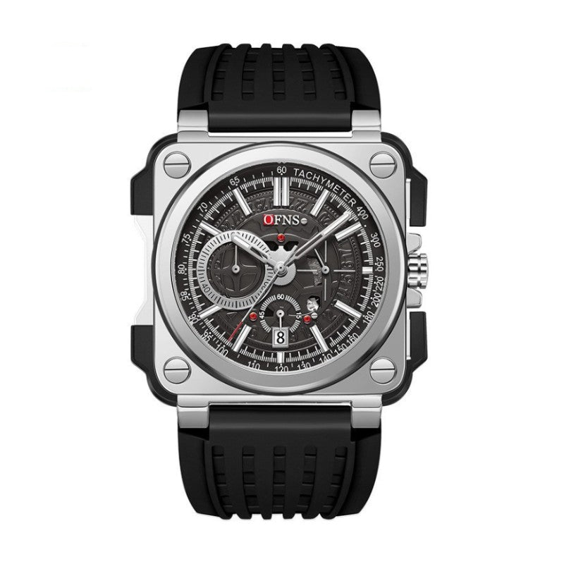 Shop now in Sri Lanka - Square Dial Chrono Edge Men's Quartz Watch
