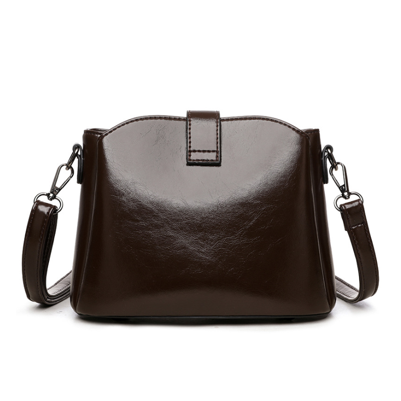 Elegant Solid Color Large Capacity Shoulder Bag For Women