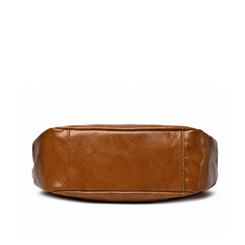 Sable Wax Leather Shoulder Bag