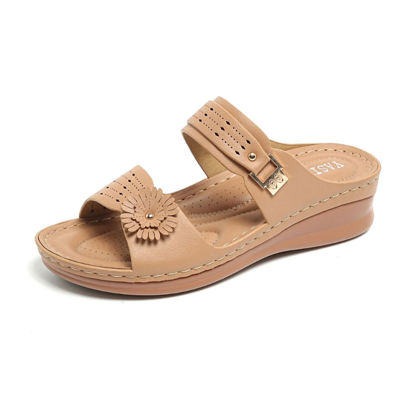 Cloud Step Dual-Strap Platform Sandals For Women