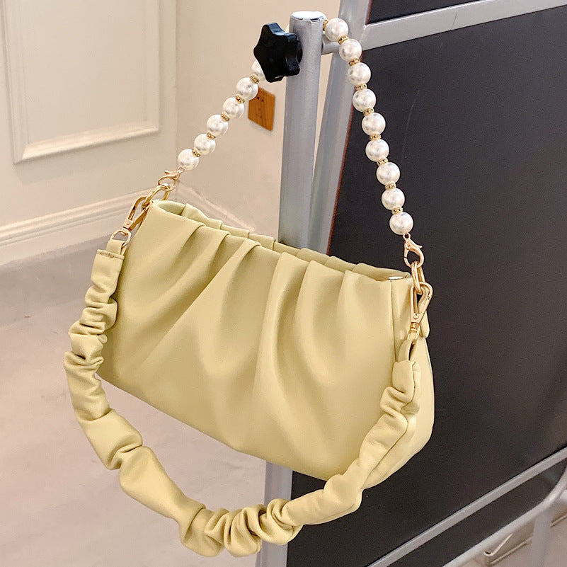 Cloud Style Pearl Chain Shoulder Bag