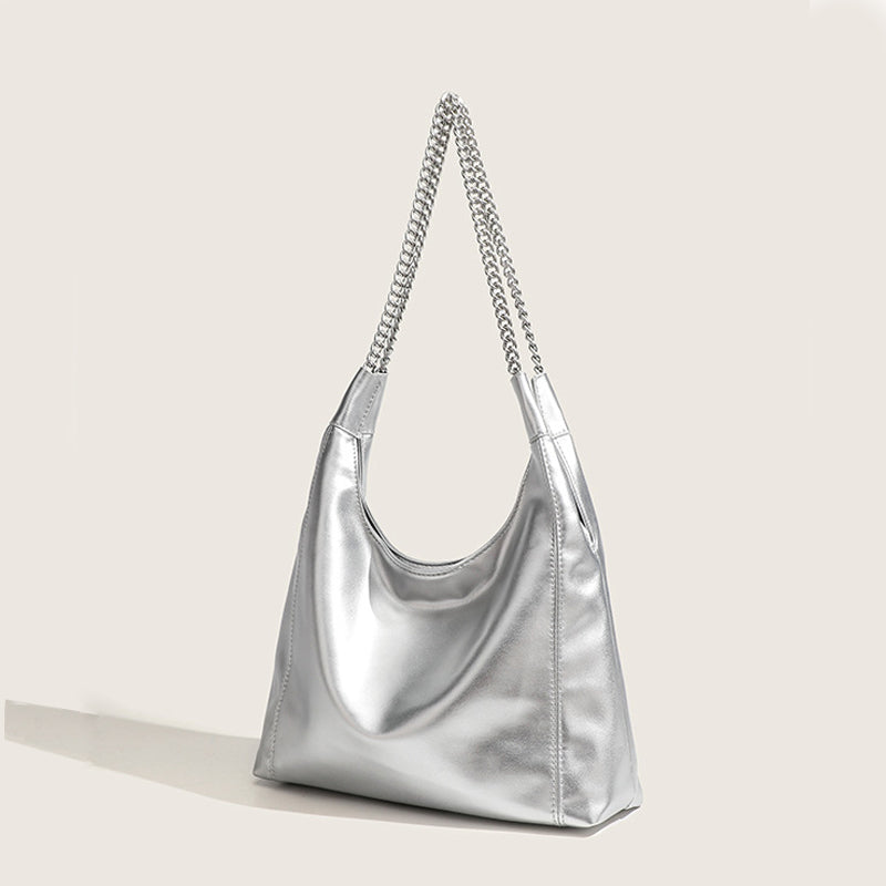 Silver Chain Shoulder Bag