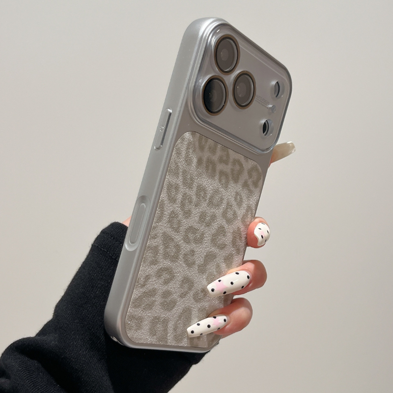 Glitter Leopard Print iPhone Case