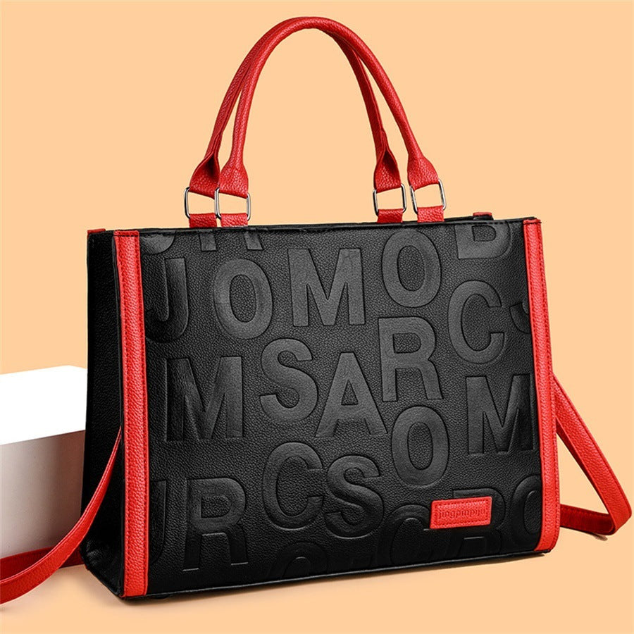 Fashionable Letter Print Tote Bag