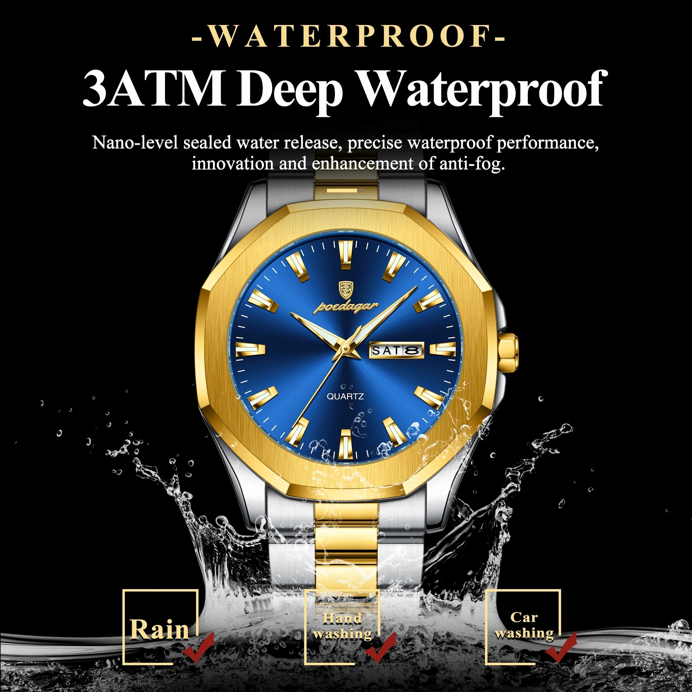 Classic Steel Band Quartz Watch For Men