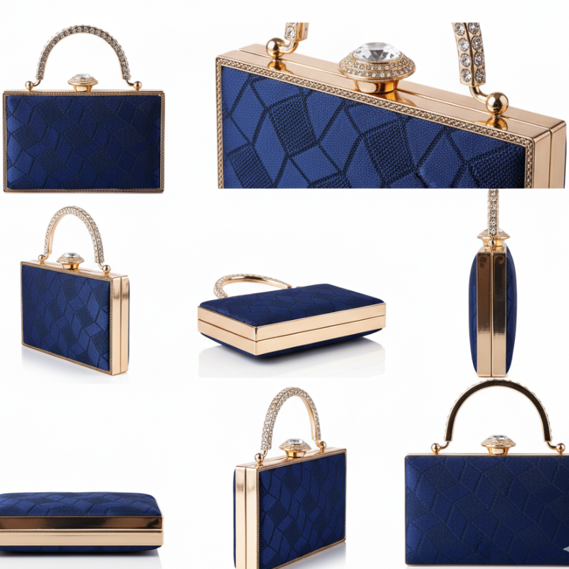 Modern Luxe Top Handle Clutch Bag