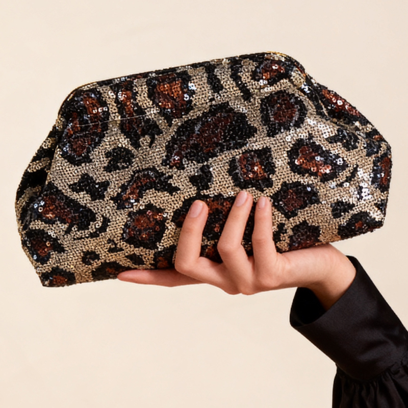 Serpentine Shimmer Women’s Evening Clutch Bag