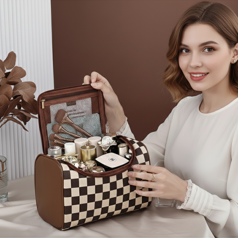 Stylish Glamour Portable Cosmetic Bag