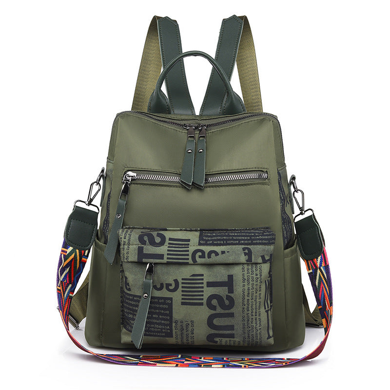 Borderless Contrast Oxford Backpack