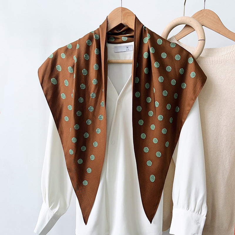 Polka Dot Triangle Scarf