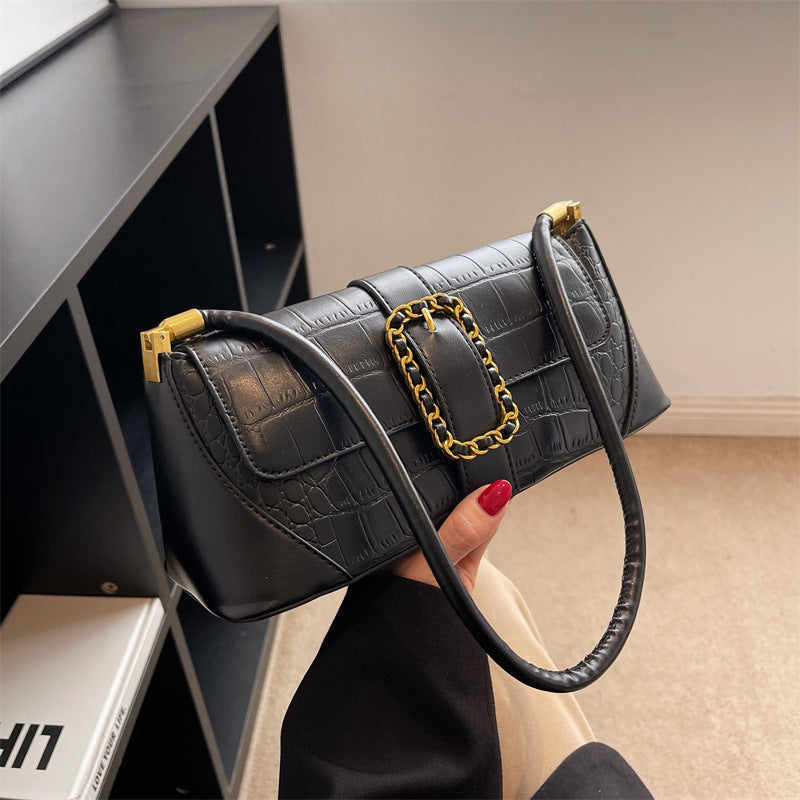 Niche  Underarm Baguette Shoulder Bag