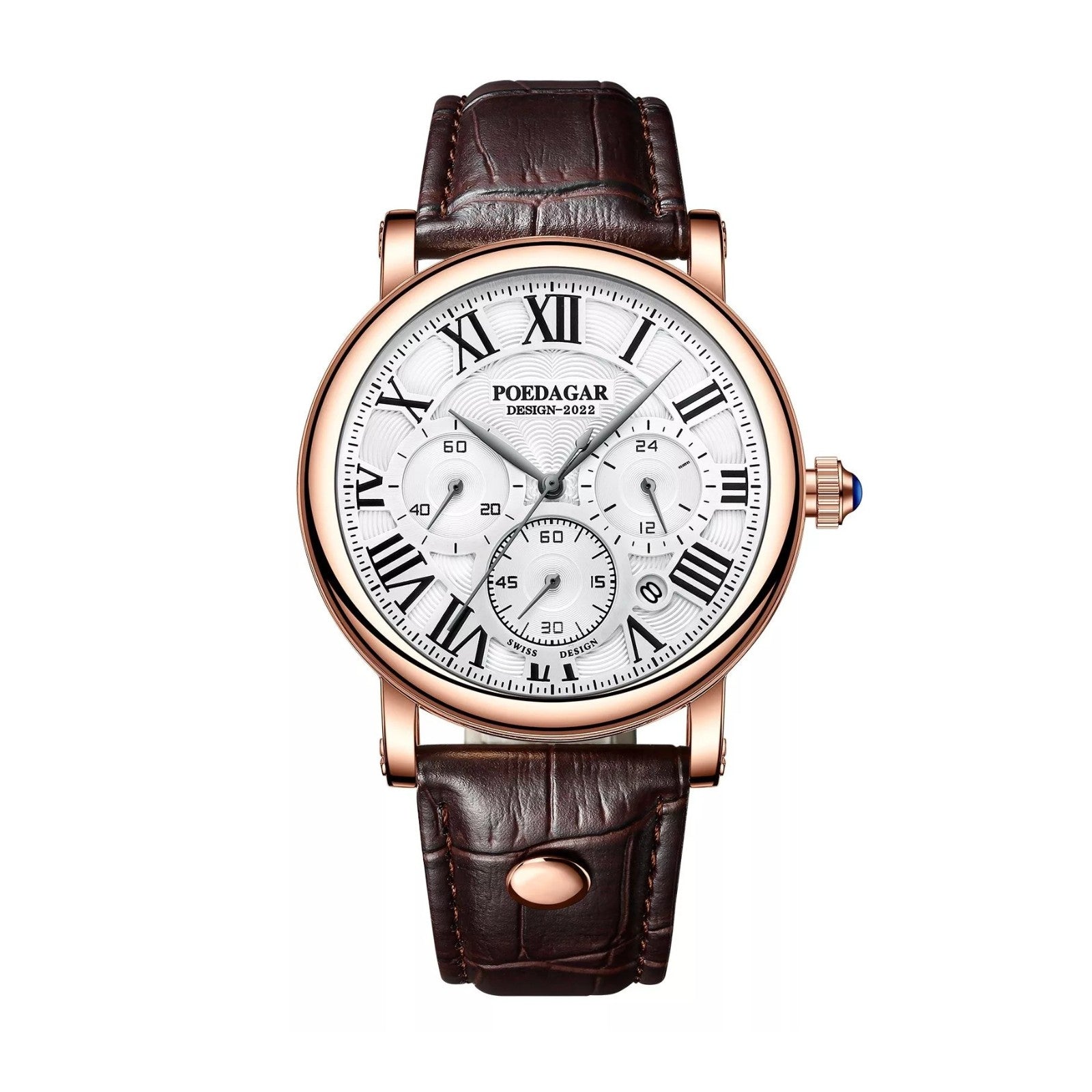 Ultra Thin Leather Strap Quartz Watch