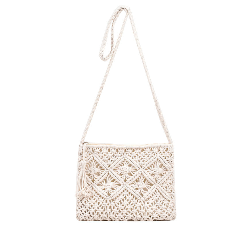 Casual Chic Straw Crossbody Bag