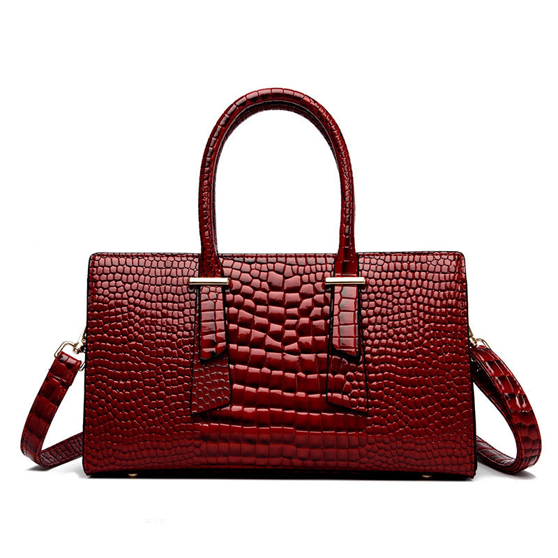 Croc Luxe Statement Handbag