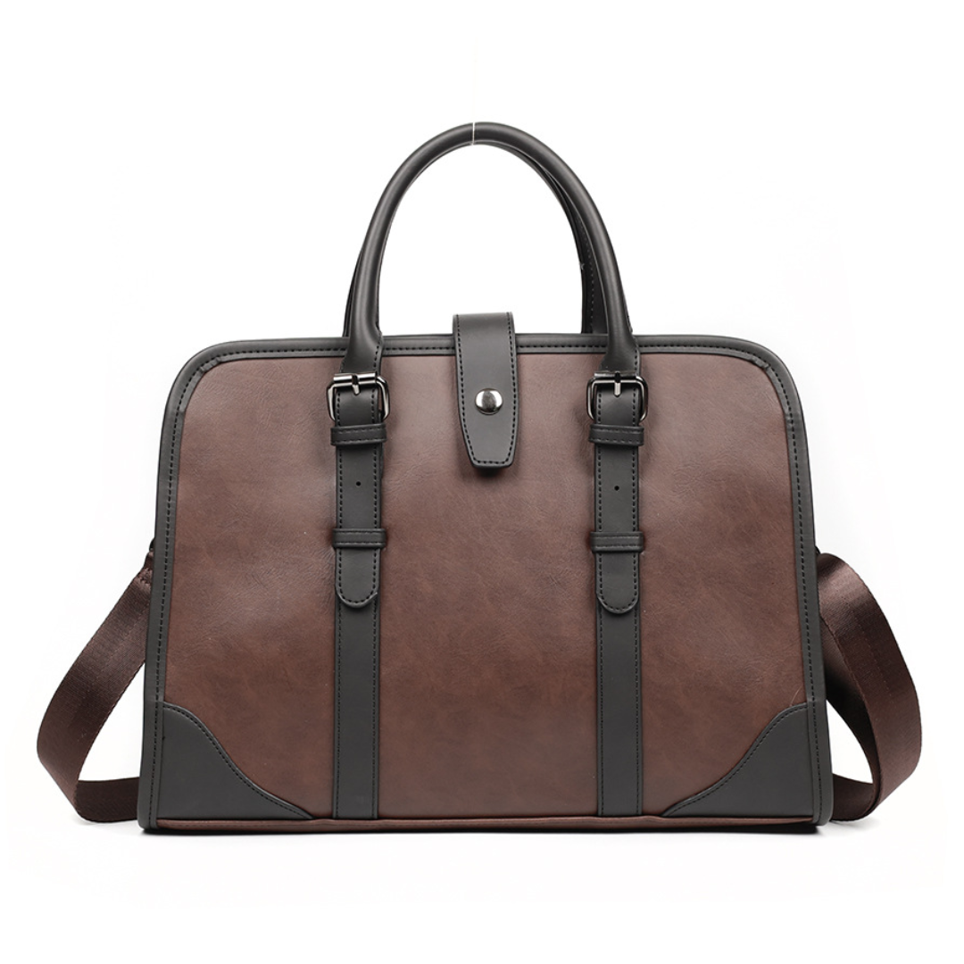 Elite Path Leather Laptop Bag