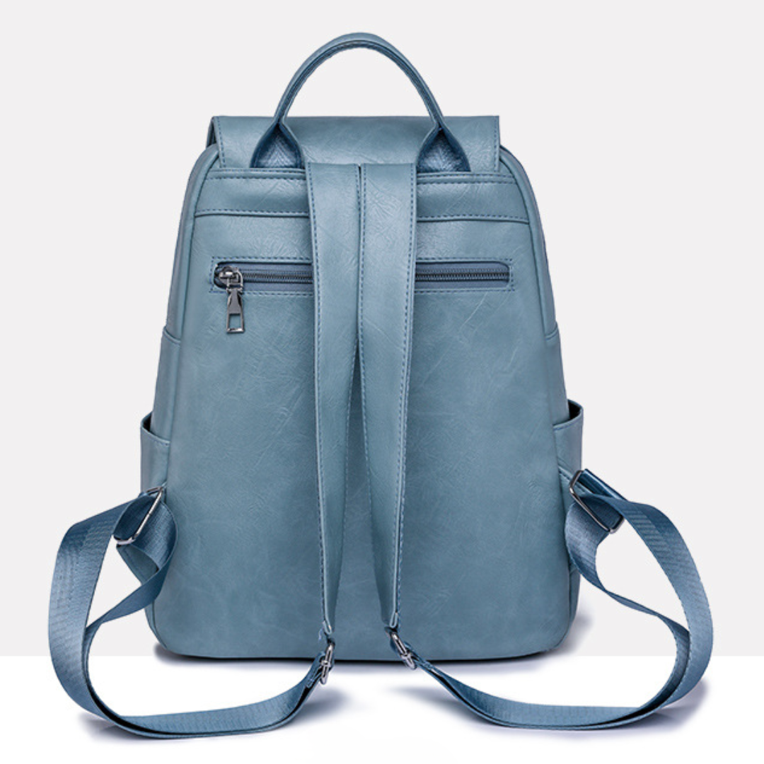 Vintage Charm PU Leather Backpack