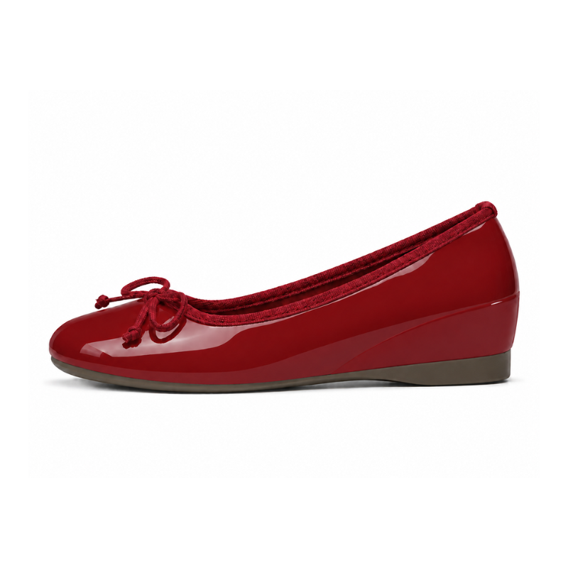 Velvet Rouge Bow Pumps