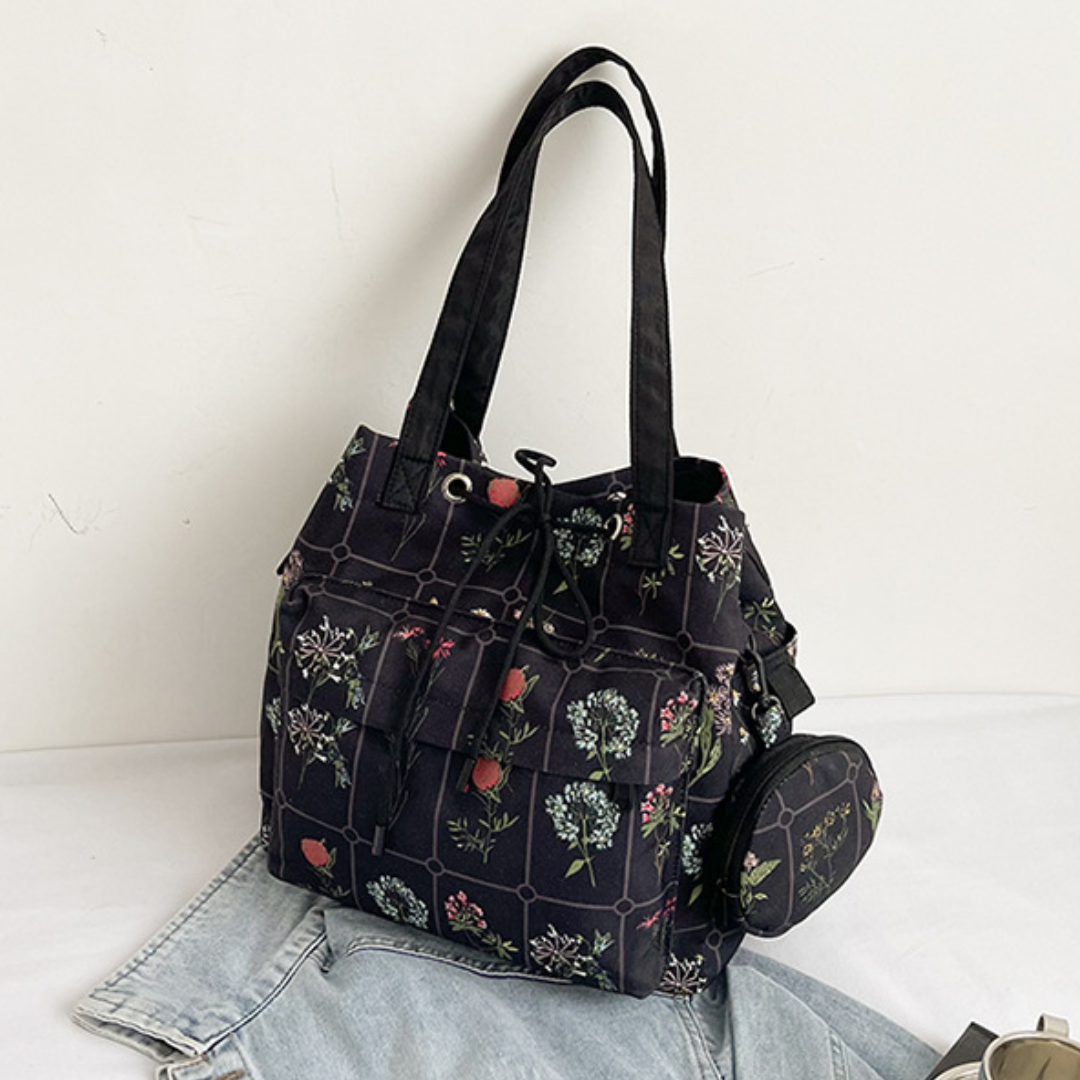 Printed Large Capacity Shoulder Bag