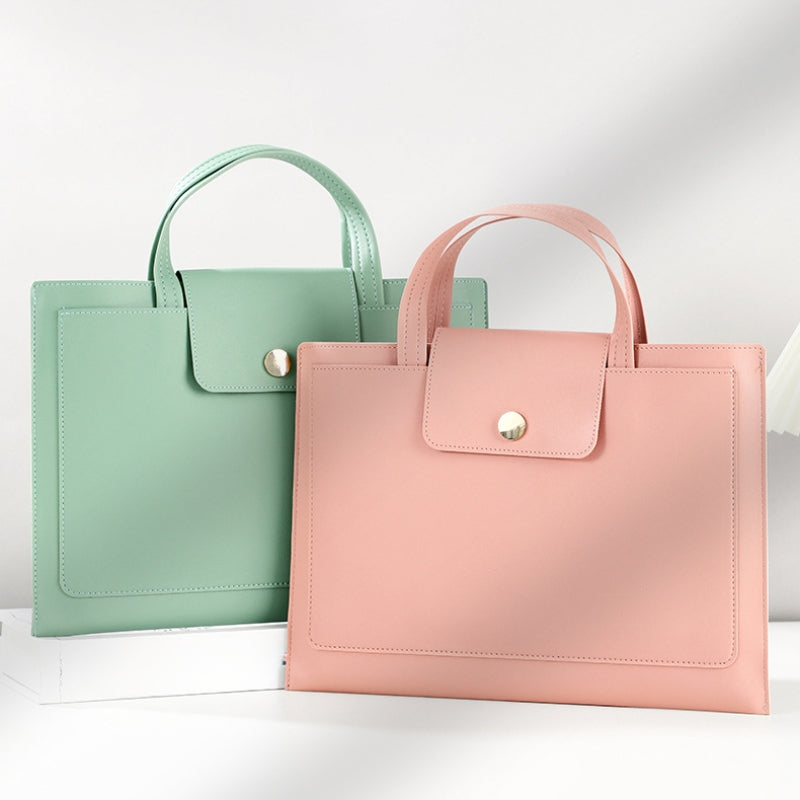 Thickened Waterproof Leather Briefcase Laptop Bag