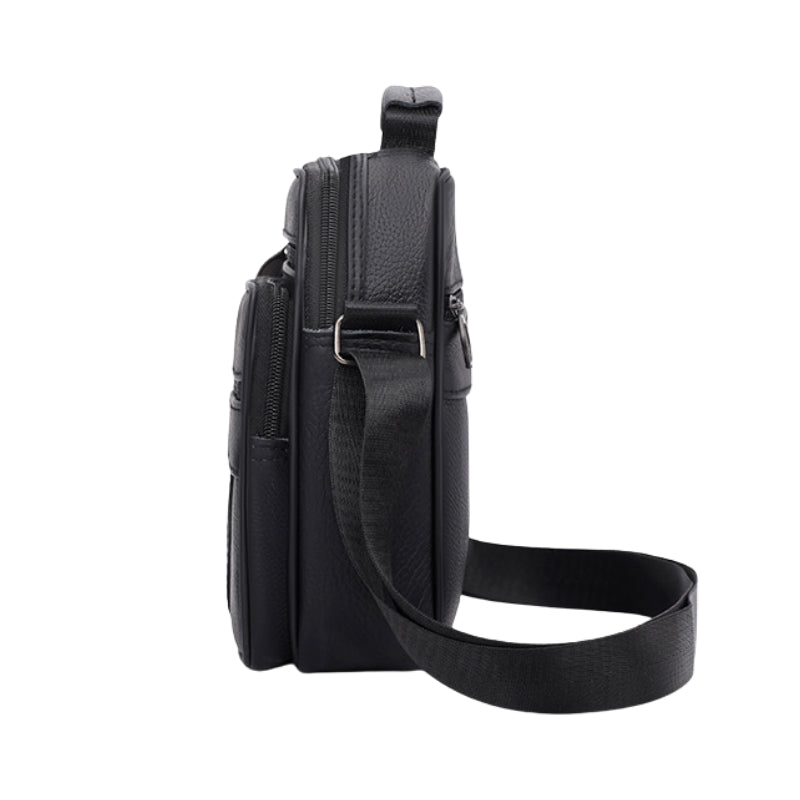 Multi zip sections Men Crossbody Bag