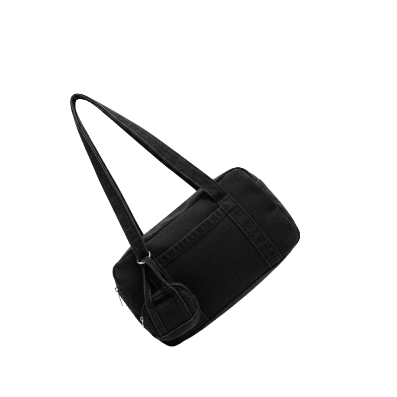 Retro Jean Barrel Shoulder Bag