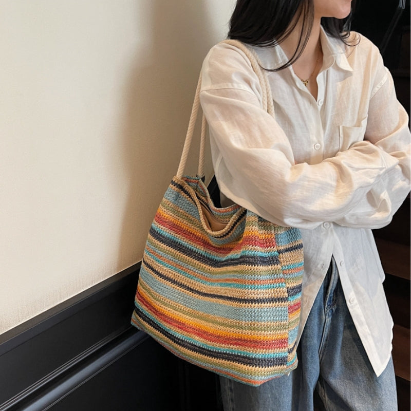 Tri Panel Sculpt Shoulder Bag