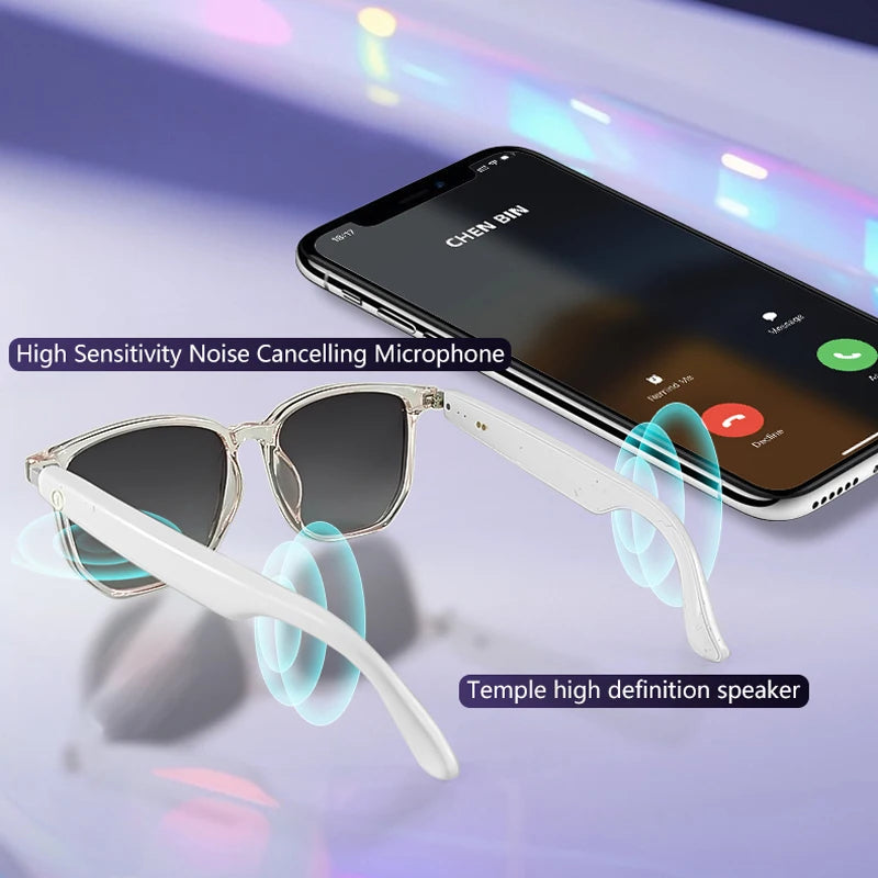 Smart Bluetooth Audio Sunglasses with Polarized UV Protection