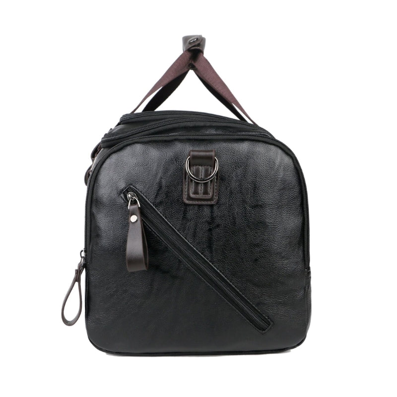 Men's Large Capacity Leather Travel Duffle Bag