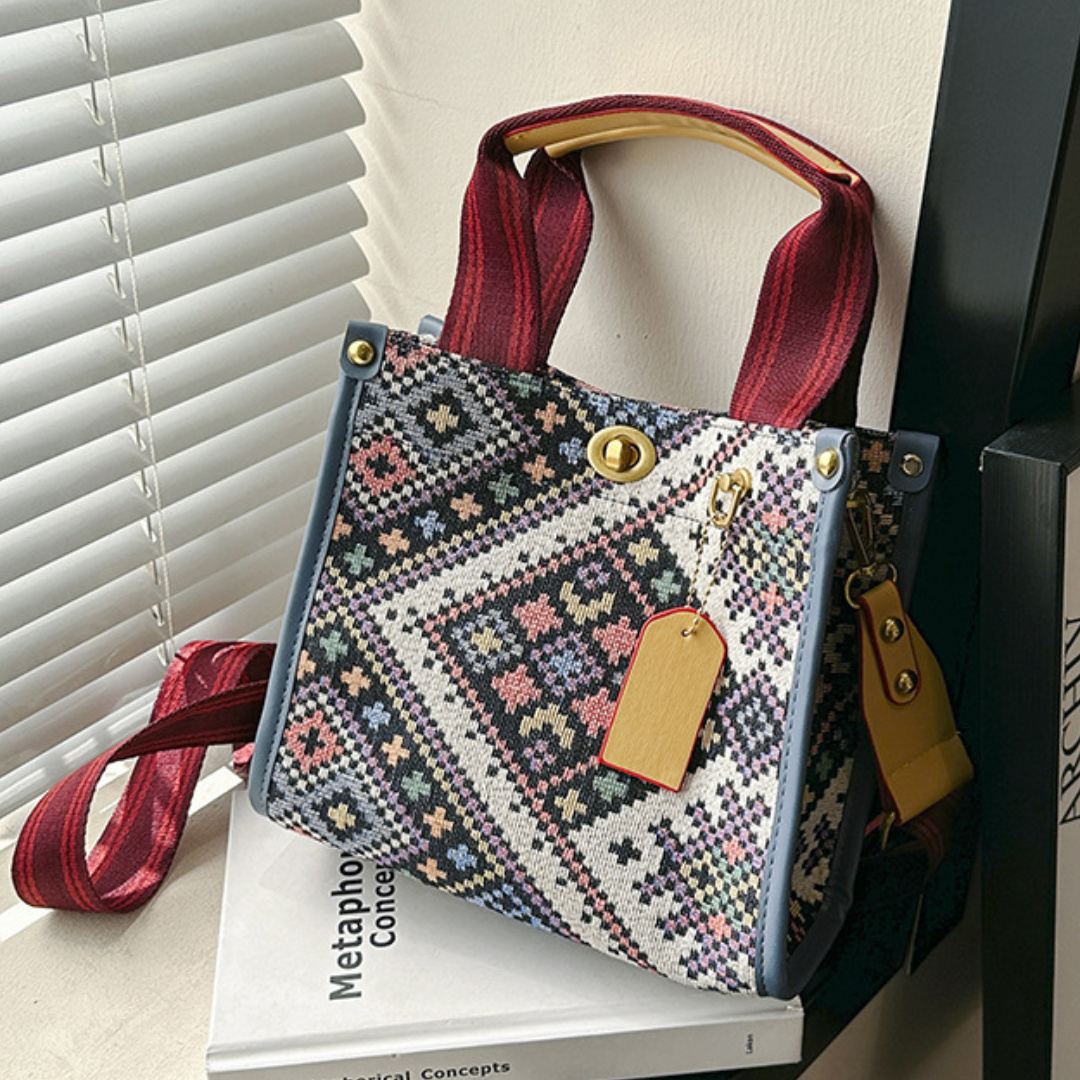 Ethnic Style Canvas Tote Bag