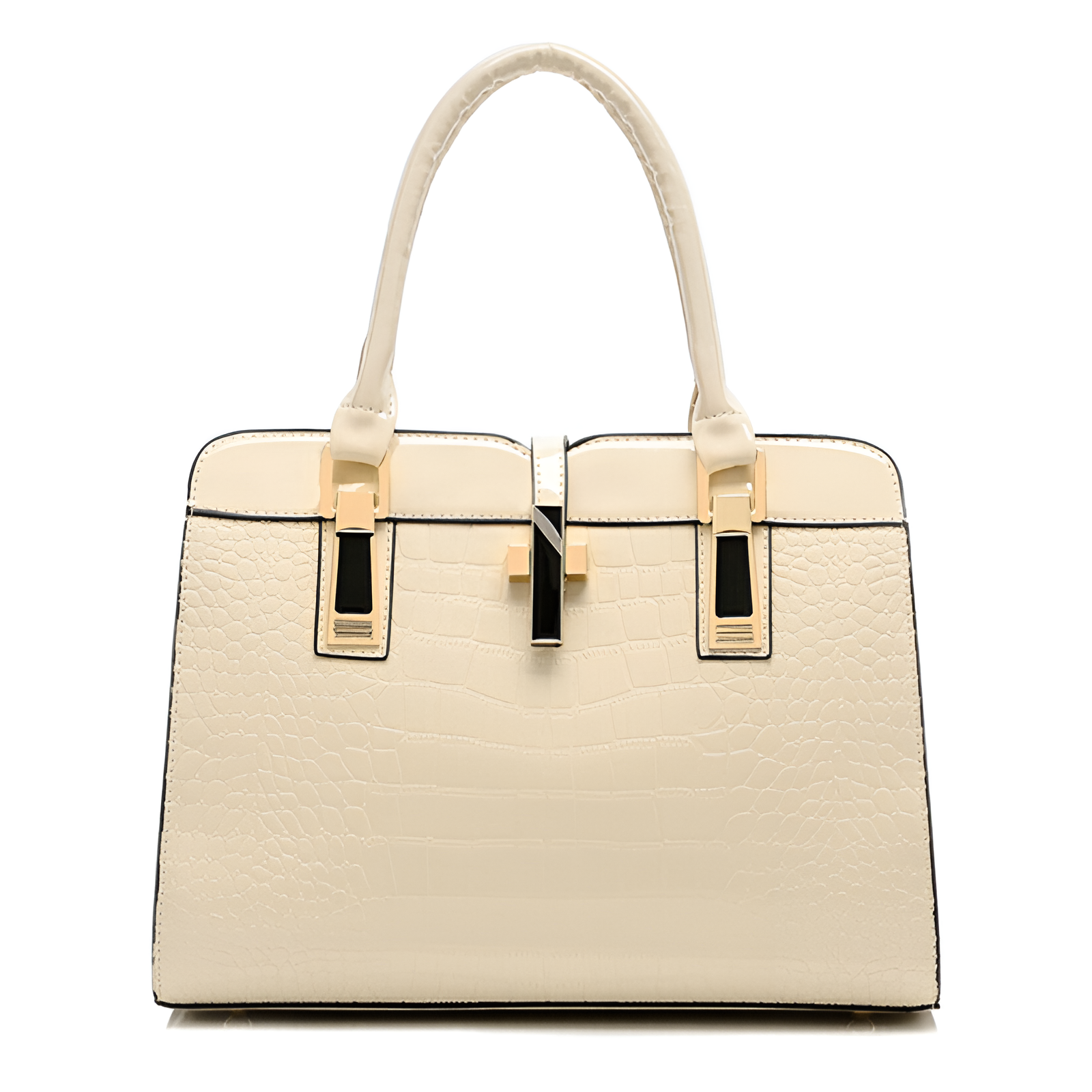 Elegant Crocodile Pattern Handbag