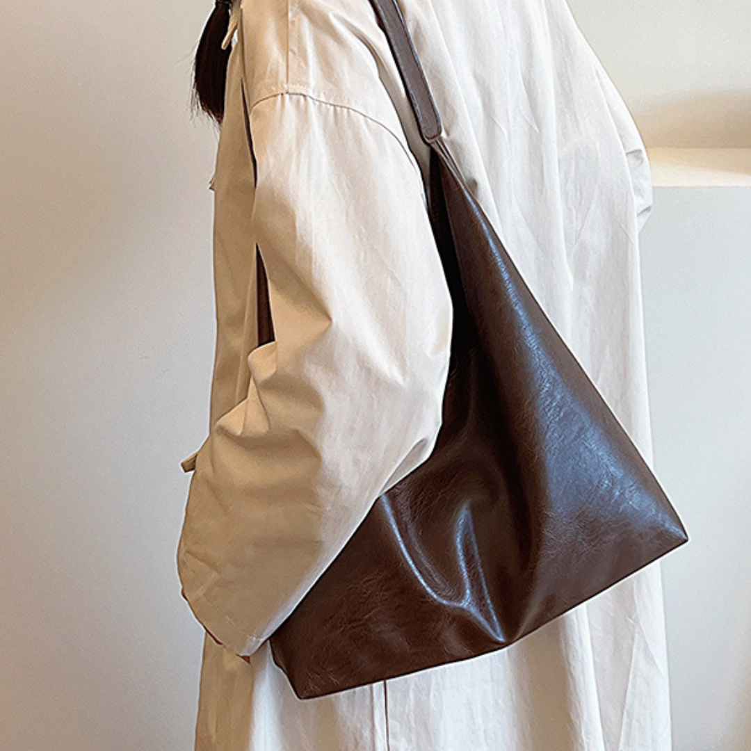 Retro  Spring Shoulder Bag with Mother-Child Design