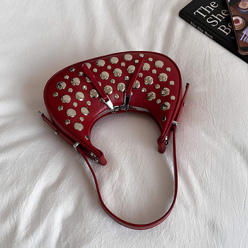 Scarlet Stud Shoulder Bag
