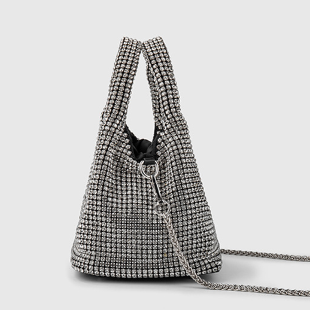 Dazzle Luxe Diamond Bucket Bag