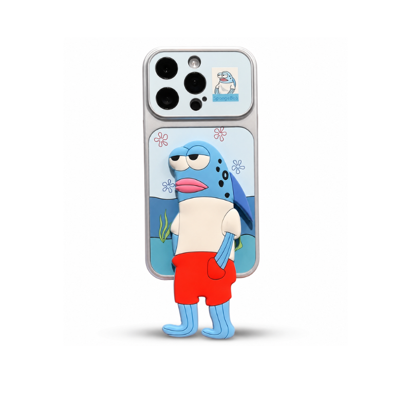 Cute Cartoon Folding Phone Stand Case