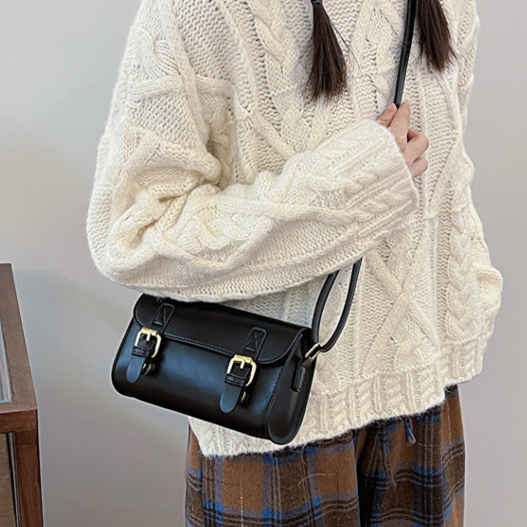 Commuting Diagonal Square Crossbody Bag