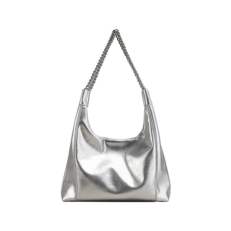 Silver Chain Shoulder Bag