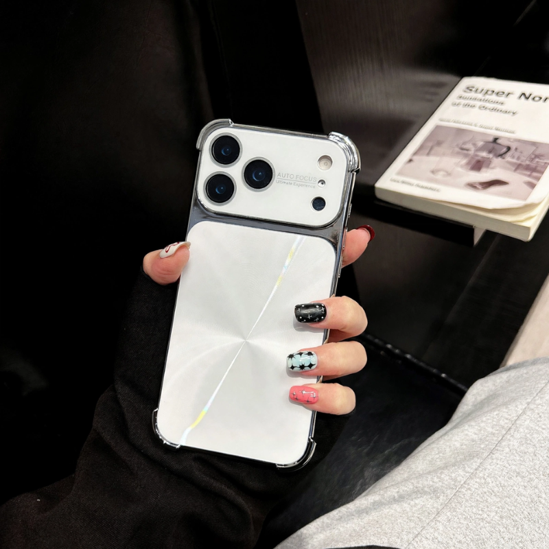 CD Pattern Electroplated Protective Phone Case